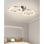 Apliqa Gomez 2'li Krom 64 Watt Plafonyer 3 Renkli Led Avize