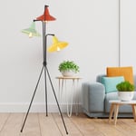 Apliqa Jadira 3lü Çok Renkli Modern Tasarım Retro 3 Ayaklı Abajur Lamba Metal Lambader