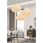 Apliqa Leaf 3'lü Beyaz Modern Pinterest Tarzı Sarkıt Avize