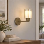 Apliqa Lima Eskitme Bal Çift Cam Duvar Lambası Yatak Odası-yatak Başı-banyo İçin Modern Aplik