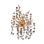 Apliqa Masal Gold Kristal Taşlı Modern, Oturma Odası,duvar Lambası Salon Aplik