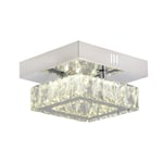 Apliqa Modina Tek Katlı Krom 3 Renkli 20 Watt Ledli 3 Renkli Kristalli Taşlı Modern Tasarım Led Kristal Salon Avize