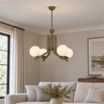 Apliqa Morgan 4 Lü Komple Eskitme Boyalı Beyaz Camlı Modern Genç Odası Yatak Odası Salon Avize