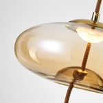 Apliqa Niora Tekli 5 Watt 3000k Eskitme Bal Camlı Led Sarkıt Avize