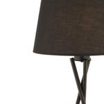 Apliqa Papel Siyah Tripot Ayaklı Dekoratif Salon Lambader