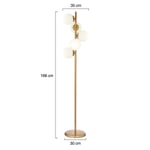 Apliqa Uzel 5li Eskitme Modern Tasarım Metal Lambader