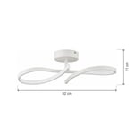 Apliqa Vetto Beyaz 38 Watt Plafonyer 3 Renkli Ledli Modern Mutfak Banyo Led Salon Sarkıt Avize