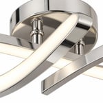 Apliqa Vetto Krom 38 Watt Plafonyer 3 Renkli Ledli Modern Mutfak Banyo Led Salon Sarkıt Avize