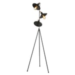 Apliqa Violet 3lü Siyah Modern Tasarım Retro 3 Ayaklı Abajur Lamba Metal Lambader