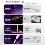Apple iPad 2018-2024 için Stylus Kalem Apple Pencil 2. 1. Nesil için En İyi Alternatif& USB-C Daha Hızlı Şarj & Avuç İçi Reddetme, Dijital Planlayıcı, Dayanıklı Metal Değiştirme İpuçları.