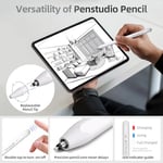 Apple iPad 2018-2024 için Stylus Kalem Apple Pencil 2. 1. Nesil için En İyi Alternatif& USB-C Daha Hızlı Şarj & Avuç İçi Reddetme, Dijital Planlayıcı, Dayanıklı Metal Değiştirme İpuçları.