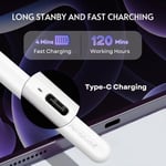 Apple iPad 2018-2024 için Stylus Kalem Apple Pencil 2. 1. Nesil için En İyi Alternatif& USB-C Daha Hızlı Şarj & Avuç İçi Reddetme, Dijital Planlayıcı, Dayanıklı Metal Değiştirme İpuçları.