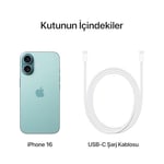 Apple iPhone 16 (128 GB) - Deniz Mavisi