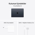 Apple M5 çipli 13 inç MacBook Air Laptop: 13.6 inç Liquid Retina Ekran, 10 CPU, 8 GPU, 16GB Birleşik Bellek, 512 GB SSD Depolam - Seçenekler: 512 GB, 1 TB, 16 GB Birleşik Bellek, 24 GB Birleşik Bellek