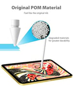 Apple Pencil 2 Gen iPad Pro Kalem ile Uyumlu 2 Paket Yedek İpuçları - iPad Kalem 1 st/Kalem 2 Gen için iPencil Ucu (Beyaz)