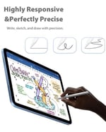 Apple Pencil 2 Gen iPad Pro Kalem ile Uyumlu 2 Paket Yedek İpuçları - iPad Kalem 1 st/Kalem 2 Gen için iPencil Ucu (Beyaz)