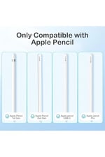 Apple Pencil 2./1. Nesil ve Apple Pencil Pro/USB-C için iPad Pro/Mini/Air Dayanıklı 6 Yedek Uçları