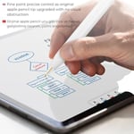 Apple Pencil Yedek Kalem Ucu – 1. ve 2. Nesil, Pro, USB-C Uyumlu, Şeffaf Saklama Kutulu Set (6'lı) (Beyaz)