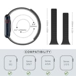 Apple Watch Band 49 mm 46 mm 45 mm 44 mm 42 mm 41 mm 40 mm 38 mm, iWatch Ultra 3/2/1 SE3 Serisi 11 10 9 8 7 6-1 için Silikon Manyetik Aya - Seçenekler: 42(Series 11/10)/41/40/38mm, 42mm/44mm/45mm/49mm