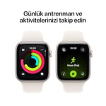 Apple Watch SE 3 GPS + Cellular 44 mm Yıldız Işığı Alüminyum Kasa Akıllı Saat ve Yıldız Işığı Spor Kordon - S/M. Fitness ve Uyku Takibi, Kalp Atış Hızı T - Seçenekler: S/M, M/L, kasa 40 mm, kasa 44 mm