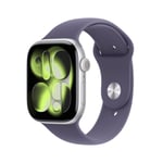 Apple Watch Series 11 GPS + Cellular 46 mm Gümüş Rengi Alüminyum Kasa Akıllı Saat ve Sis Moru Spor Kordon - S/M. Uyku Skoru, - Seçenekler: Spor Kordon, Milano Loop, kasa 42 mm, kasa 46 mm, S/M, M/L...