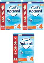 Aptamil 4 Numaralı Bebek Maması 900 gr X 3 Adet -kofre