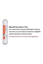 aquafit Post Karbon - Alkali - Mineral 3'lü Su Arıtma Filtresi (Tüm Cihazlarla Uyumludur)