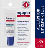 Aquaphor Dudak Onarıcı Merhem - Kuru Çatlamış Dudakları Yatıştırmak için Uzun Ömürlü Nem - 0,30 oz Tüp