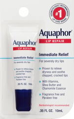 Aquaphor Dudak Onarıcı Merhem - Kuru Çatlamış Dudakları Yatıştırmak için Uzun Ömürlü Nem - 0,30 oz Tüp
