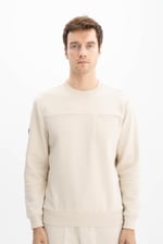 Ar-ma Erkek Bisiklet Yaka Sweatshirt Basic Baskisiz Sol Göğüs Cepli Örme Kumaş Regular Fit%70 Pamuk%30 Polyester 30/1 Şardonlu Üç İplik K26124600601