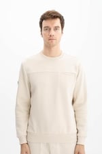 Ar-ma Erkek Bisiklet Yaka Sweatshirt Basic Baskisiz Sol Göğüs Cepli Örme Kumaş Regular Fit%70 Pamuk%30 Polyester 30/1 Şardonlu Üç İplik K26124600601