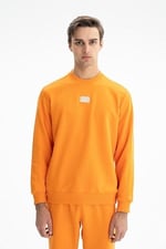 Ar-ma Erkek Bisiklet Yaka Sweatshirt Basic Baskisiz Cepsiz Örme Kumaş Regular Fit%75 Pamuk%25 Polyester 30/1 3 İplik Şardonsuz K26124601401