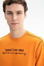 Ar-ma Erkek Bisiklet Yaka Sweatshirt Yazi Baskili Cepsiz Örme Kumaş Regular Fit%75 Pamuk%25 Polyester 30/1 3 İplik Şardonsuz K26124601601
