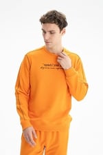 Ar-ma Erkek Bisiklet Yaka Sweatshirt Yazi Baskili Cepsiz Örme Kumaş Regular Fit%75 Pamuk%25 Polyester 30/1 3 İplik Şardonsuz K26124601601