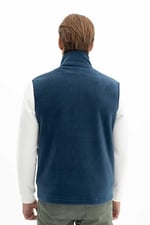 Ar-ma Erkek Polar Yelek Regular Fit Tam Fermuarlı%100 Polyester Softech Kışlık Cepli Baskısız K26424674201 İndigo-İ1