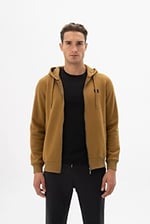 Ar-ma Erkek Tam Fermuar Sweatshirt Basic Baskisiz Kapşonlu Fleto Cepli Örme Kumaş Regular Fit%70 Pamuk%30 Polyester 30/1 Şardonlu Üç İplik K24324935801
