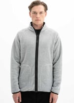 Ar-ma Erkek Tam Fermuar Sweatshirt Baskisiz Basic Fleto Fermuar Cepli Dik Yaka Örme Kumaş Regular Fit%100 Polyester Softech Polar K26324674601