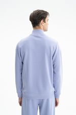 Ar-ma Erkek Yarim Fermuar Sweatshirt Basic Baskisiz Yandan Fermuar Cepli Örme Kumaş Regular Fit%75 Pamuk%25 Polyester 30/1 3 İplik Şardonsuz K26404626301