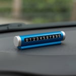 Araç İçi Mavi Numaralık Çevrilebilir Gizlenebilir Telefon Numarası Yazma Aparatı