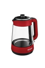 Arçelik CM 6964 K Resital 1900 W Cam Demlikli Çay Makinesi - Kırmızı
