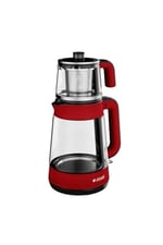 Arçelik CM 6964 K Resital 1900 W Cam Demlikli Çay Makinesi - Kırmızı
