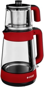 Arçelik CM 6964 K Resital 1900 W Cam Demlikli Çay Makinesi - Kırmızı
