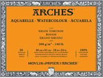 Arches 1795058 bloklu sulu boya kağıdı (18 x 26 cm, 4 tarafı yapıştırılmış, 300 g/m² ince tanecikli) 20 yaprak doğal beyaz