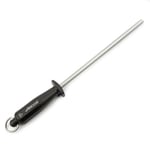 ARCOS Steela 230mm Karbon Çelik ve Elmastan Üretilmiş Manuel Bıçak Bileyici. Ergonomik Polipropilen Saplı Profesyonel Kalemtıraş. Sağlak ve sollak. Siyah Renk