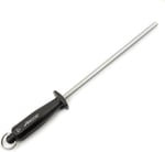 ARCOS Steela 230mm Karbon Çelik ve Elmastan Üretilmiş Manuel Bıçak Bileyici. Ergonomik Polipropilen Saplı Profesyonel Kalemtıraş. Sağlak ve sollak. Siyah Renk