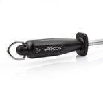 ARCOS Steela 230mm Karbon Çelik ve Elmastan Üretilmiş Manuel Bıçak Bileyici. Ergonomik Polipropilen Saplı Profesyonel Kalemtıraş. Sağlak ve sollak. Siyah Renk