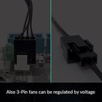 ARCTIC 4-Pin PWM Fan Splitter Kablosu - 4 Kasa Fanları, PC Fanları, PWM Splitter Kablosu, Çoklu fan Konektörü, Fan Splitter, Uzatma Kablosu, Splitter, Y-splitter, Adaptör, PC - Siyah