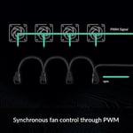 ARCTIC 4-Pin PWM Fan Splitter Kablosu - 4 Kasa Fanları, PC Fanları, PWM Splitter Kablosu, Çoklu fan Konektörü, Fan Splitter, Uzatma Kablosu, Splitter, Y-splitter, Adaptör, PC - Siyah