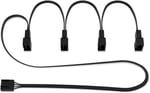 ARCTIC 4-Pin PWM Fan Splitter Kablosu - 4 Kasa Fanları, PC Fanları, PWM Splitter Kablosu, Çoklu fan Konektörü, Fan Splitter, Uzatma Kablosu, Splitter, Y-splitter, Adaptör, PC - Siyah