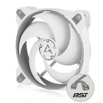 ARCTIC BioniX P120 PC fanı, 120 mm oyun kasası fanı, PWM PST paylaşım fonksiyonu, statik basınç için optimize edilmiştir, soğutucu, RPM senkronizasyonu, 200-2100 RPM - gri/beyaz